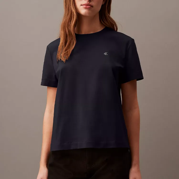 CALVIN KLEIN Regular T Shirt Women's Black-2