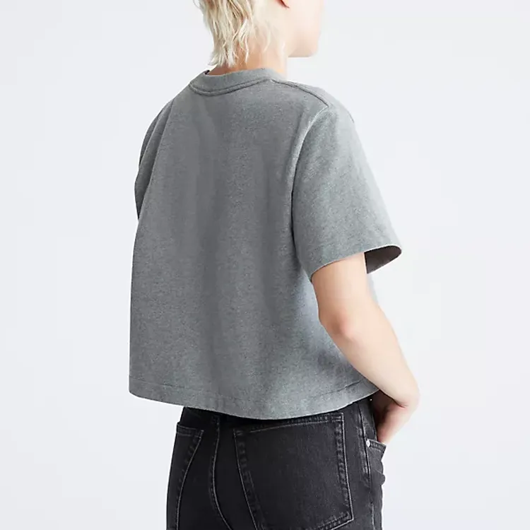 CALVIN KLEIN T Shirt Women's Medium Gray-2