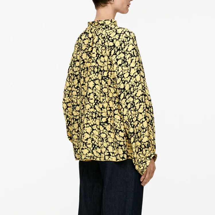 ARKET Shirt Women's Black/Yellow-2
