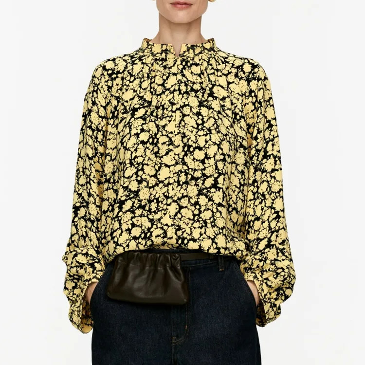 ARKET Shirt Women's Black/Yellow-1