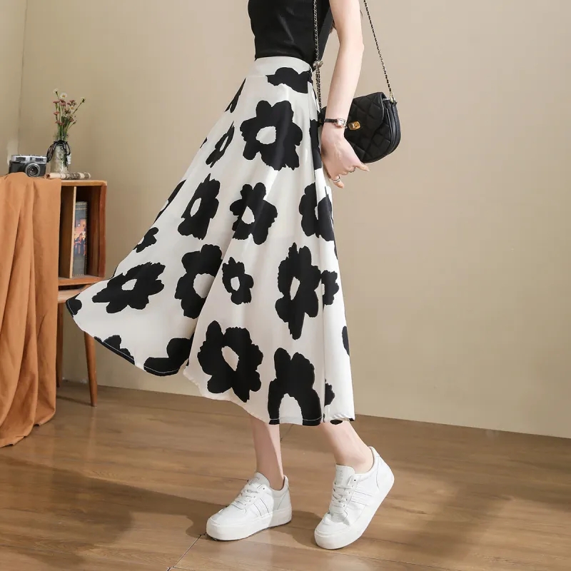TERRE BLEUE Casual Long Skirt Women's Sunflower Apricot-1