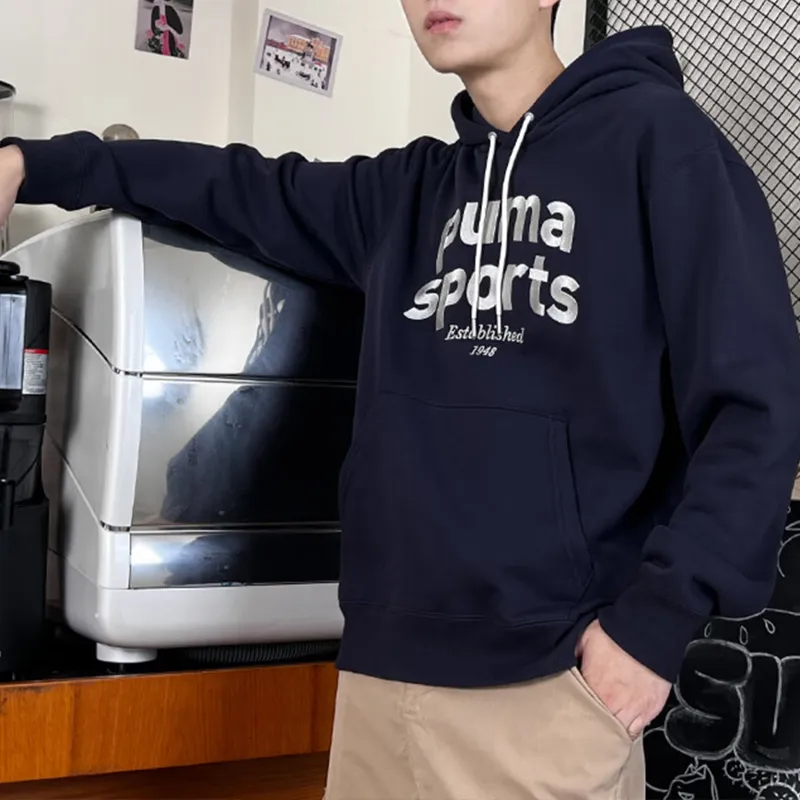 PUMA Sweatshirts Men Navy Blue-2