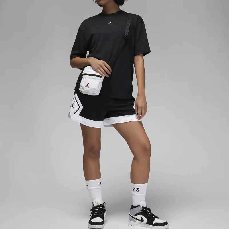Jordan Drop Shoulder Sleeve T Shirt Women's Black-4