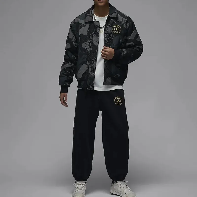 Jordan x PSG SS24 Jackets Coats Men's Black S - POIZON