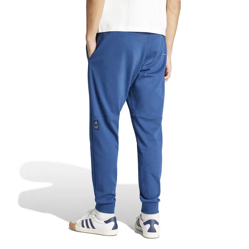 Adidas Knitted Sports Pants Men's Blue-2
