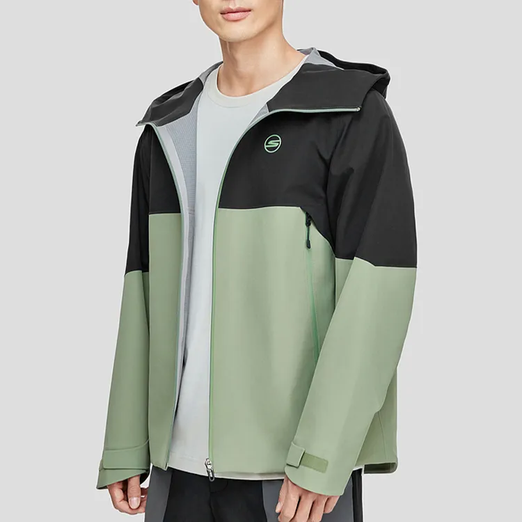 Skechers Water-Resistant Windproof UV Protection Breathable Windbreaker Jacket Men's Brown Green-2