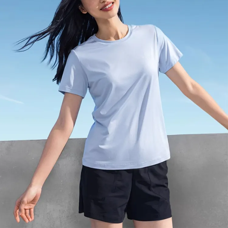 Skechers Regular T Shirt Women's Xenon Blue-1
