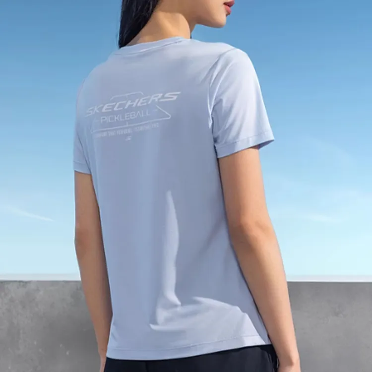 Skechers Regular T Shirt Women's Xenon Blue-2