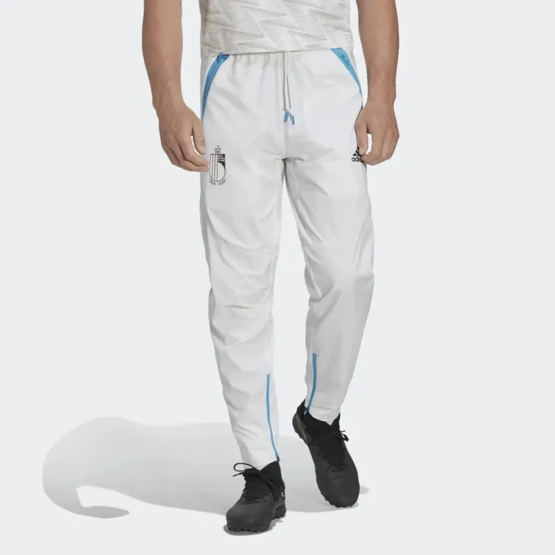 Adidas Belgium Soccer Bottoms Belgian National Team Unisex White-2