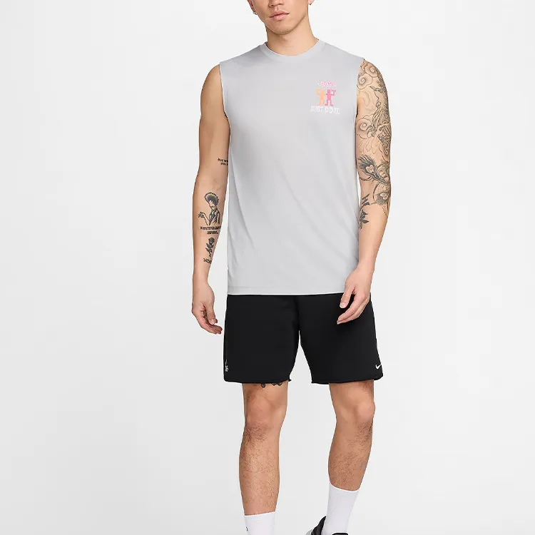 Nike Tank Tops Men Gray-2
