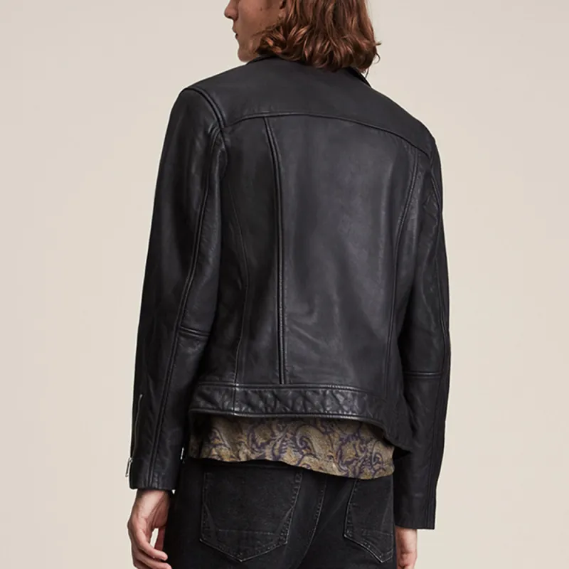 ALLSAINTS Leather Jackets Men Black Black-3