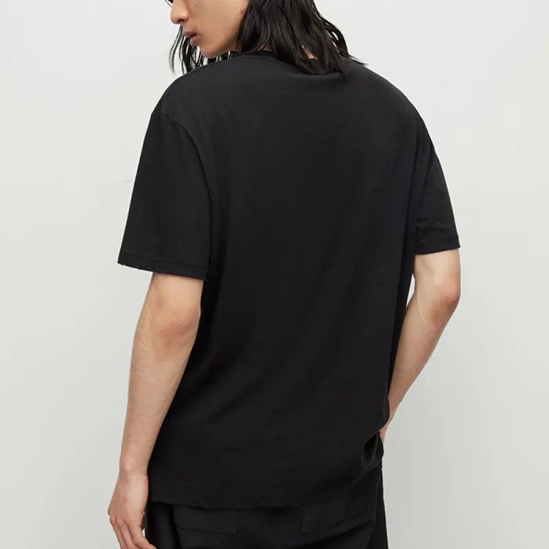 ALLSAINTS T-Shirts Men Black Washed Black-3