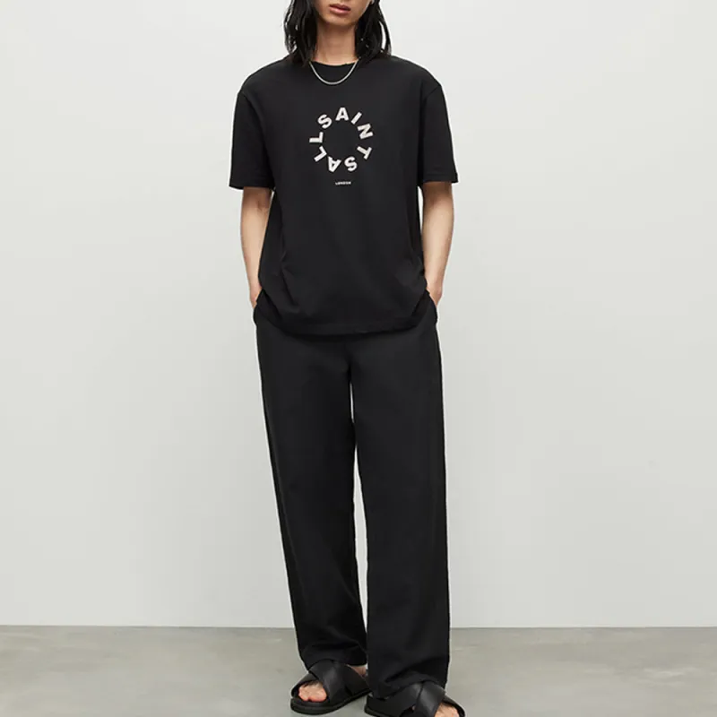 ALLSAINTS T-Shirts Men Black Washed Black-1
