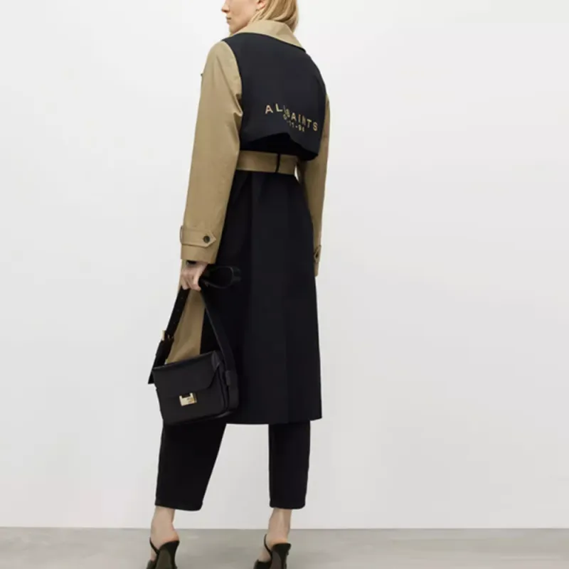 ALLSAINTS Trench Coats Women's Camel-2