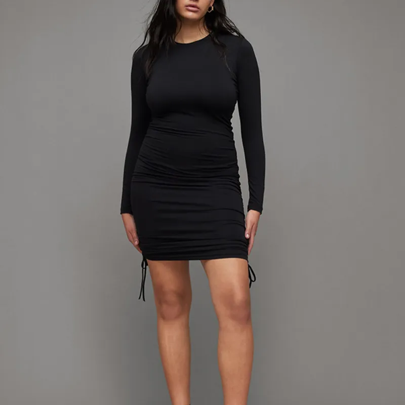 ALLSAINTS Long-Sleeved Dresses Women's Black-1