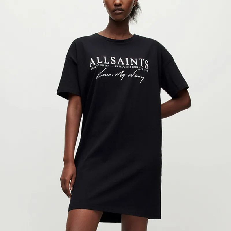 ALLSAINTS Short-Sleeved Dresses Women's Black-2