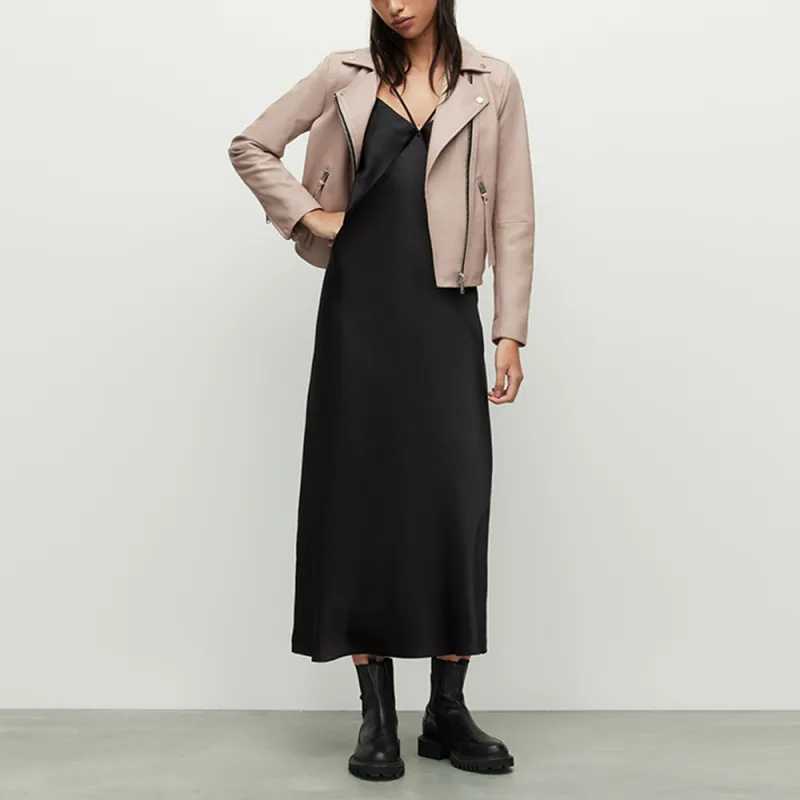 ALLSAINTS Leather Jackets Women's Hazy Pink-1