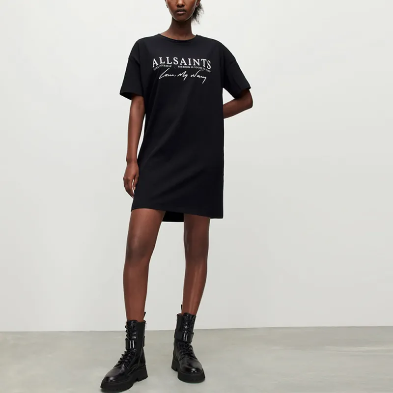 ALLSAINTS Short-Sleeved Dresses Women's Black-1
