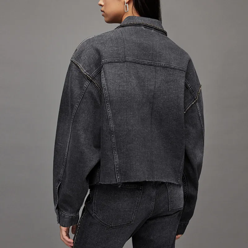 ALLSAINTS Denim Jackets Women's Black-3