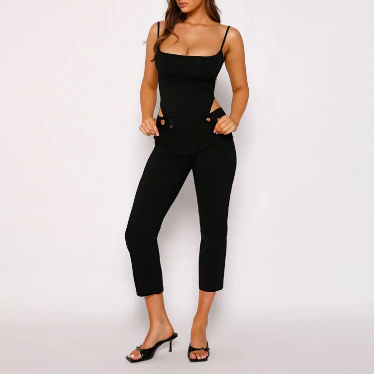 Tiger Mist Bodysuits Women's Black-2