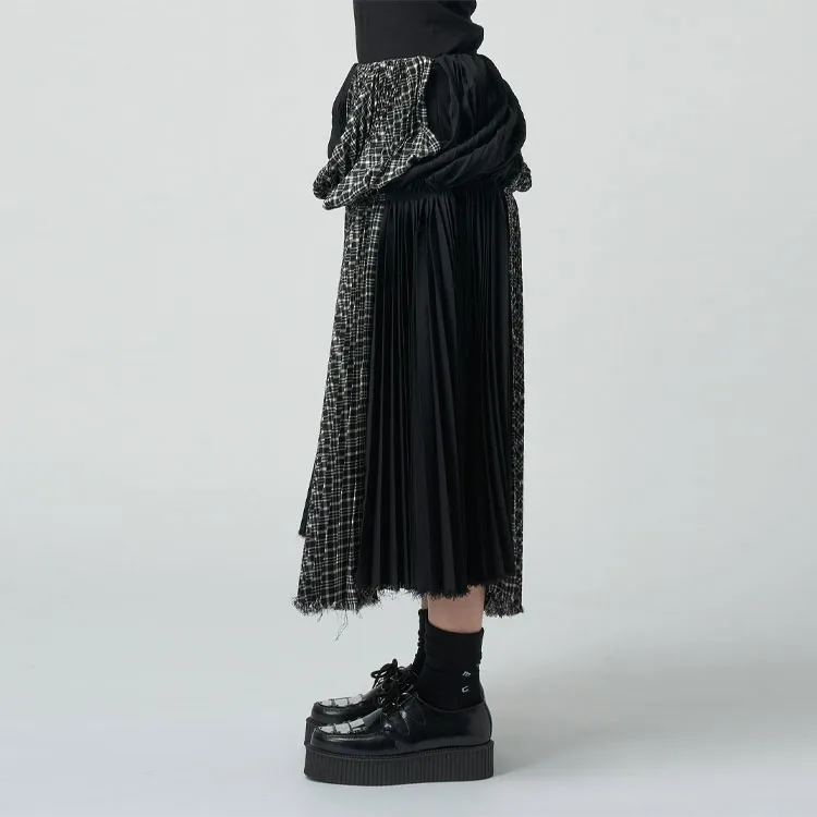 Yohji Yamamoto Casual Long Skirts Women's Black-4