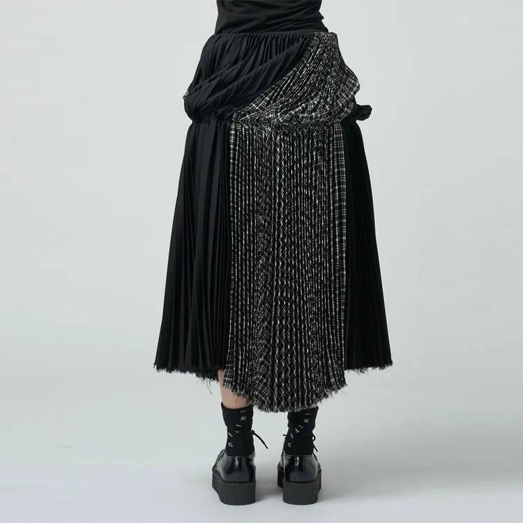 Yohji Yamamoto Casual Long Skirts Women's Black-3