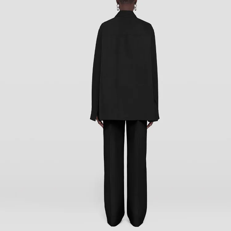 JIL SANDER Drawstring Straight Leg Tailored Trousers-2