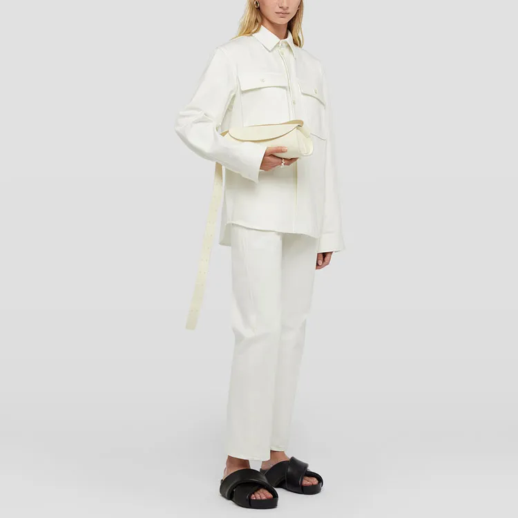JIL SANDER Cropped Straight leg Jeans-1
