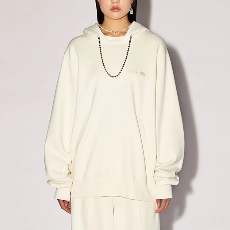 AMBUSH Ballchain Embellished Logo Embroidered Hoodie-1
