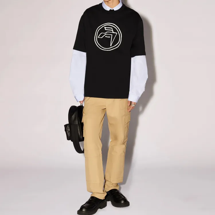 AMBUSH Emblem print Organic cotton T shirt-2