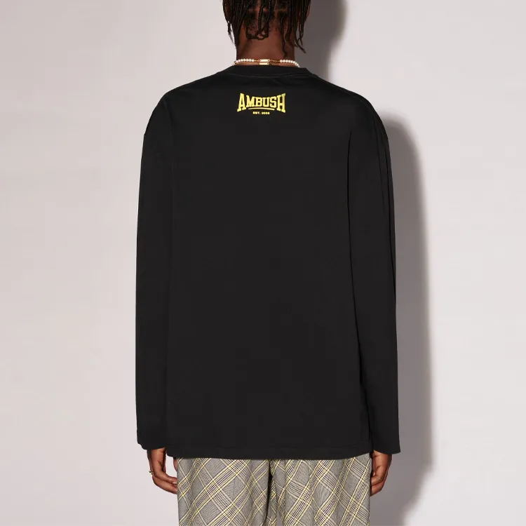 AMBUSH Amb Scholarship Crewneck Long Sleeved T Shirt-2