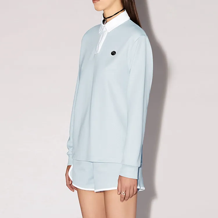 AMBUSH Logo Plaque Long Sleeved Polo Shirt-3