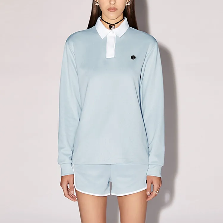 AMBUSH Logo Plaque Long Sleeved Polo Shirt-1
