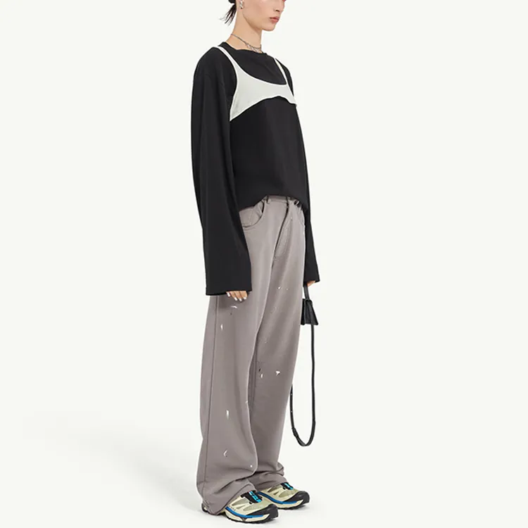 MM6 Maison Margiela Numbers Motif Long Sleeved T Shirt-3