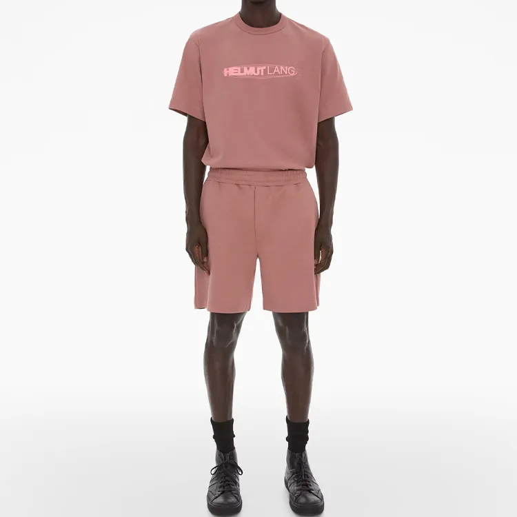 Helmut Lang Space logo Cotton Shorts-1