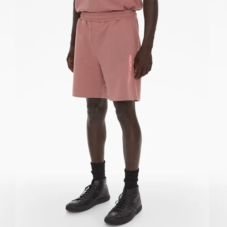Helmut Lang Space logo Cotton Shorts-3