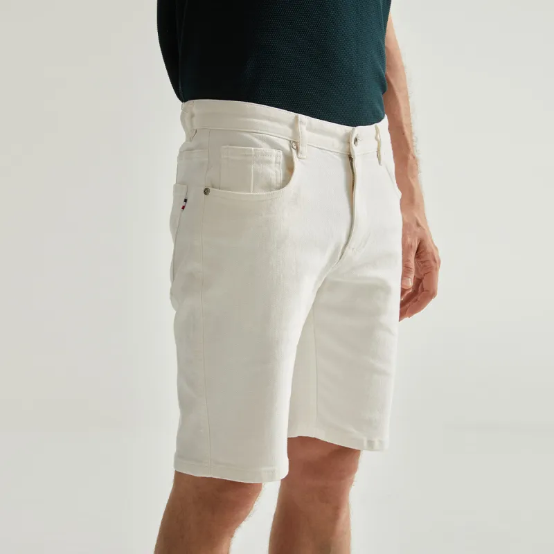 DANIEL HECHTER Denim Shorts Men's White-8