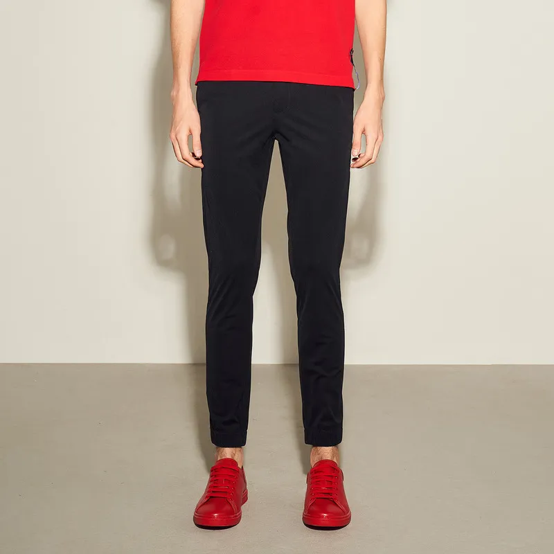 Yiwen Casual Pants Men Black-1