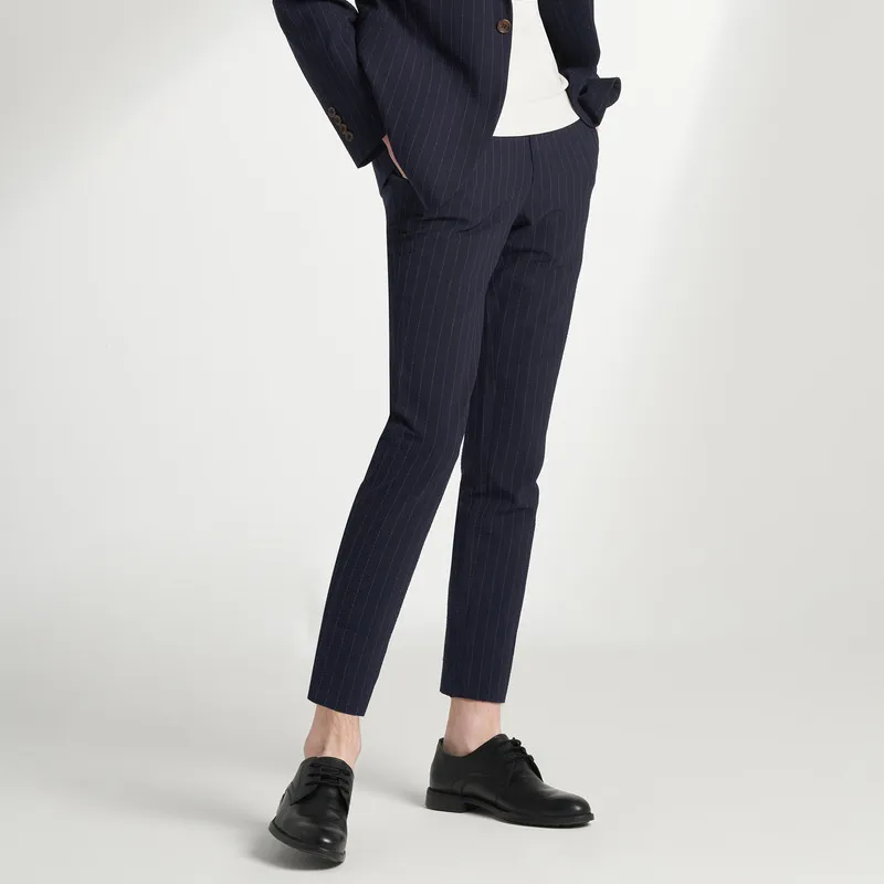 Yiwen Suit Trouser Men's Dark Blue-2