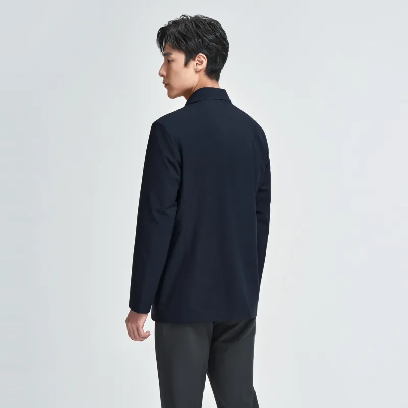 GOLDLION Spring And Fall Jacket Flying Coat Men's Navy Blue-1