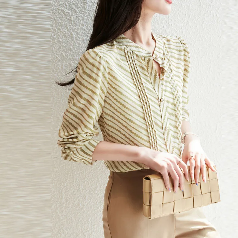 【dme】 Shirt Women's Mustard Yellow-3