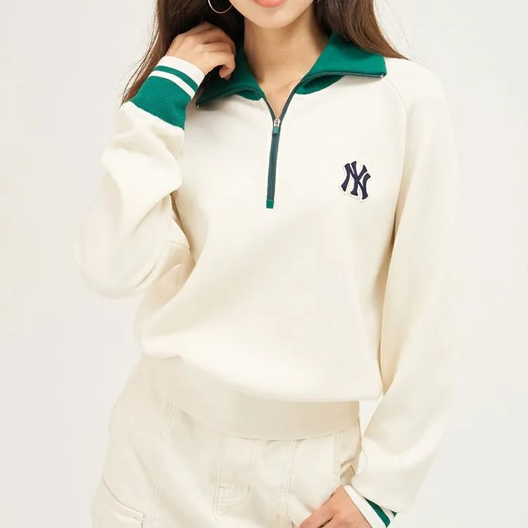 MLB College Style Series Knitwear Unisex Dark Cream-1