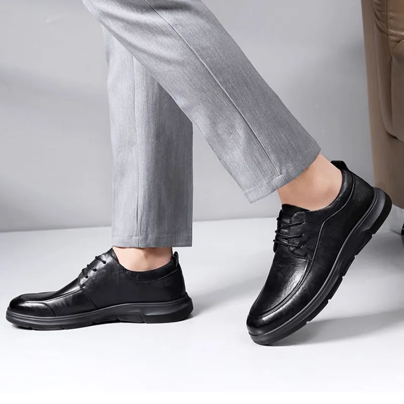 Strongman 3515 Men's Spring And Fall Business Commute Leather Shoes Men's Unlined Shoes For Youth-6