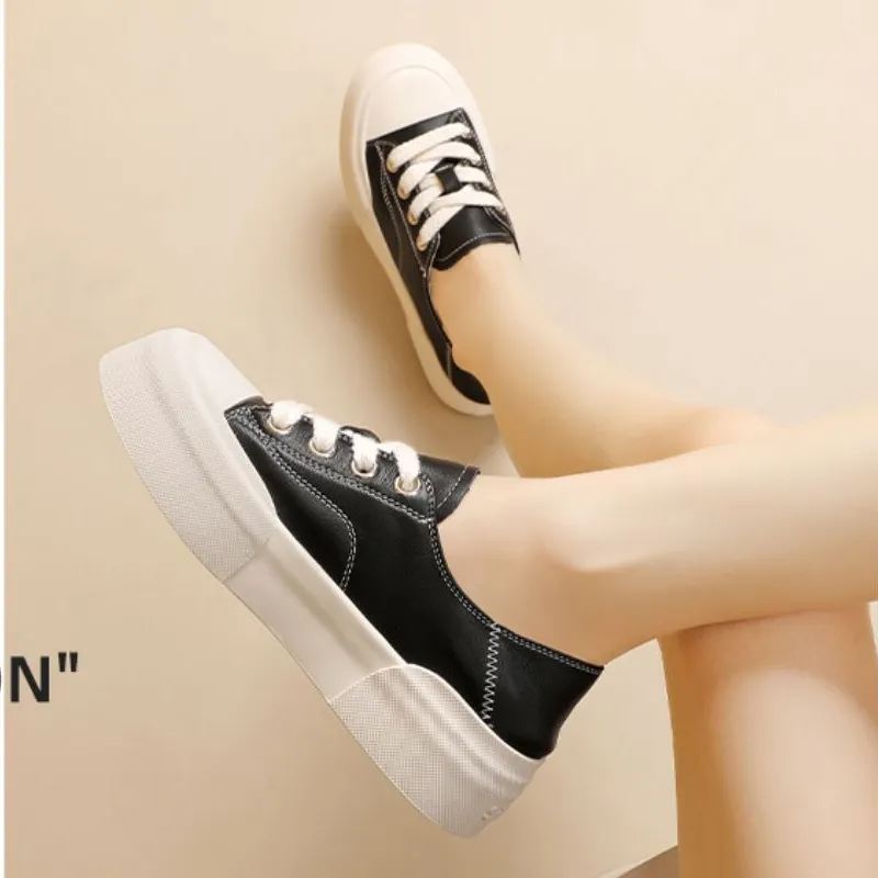 Spider King Low Top Skateboard Shoes 4cm Women's-5