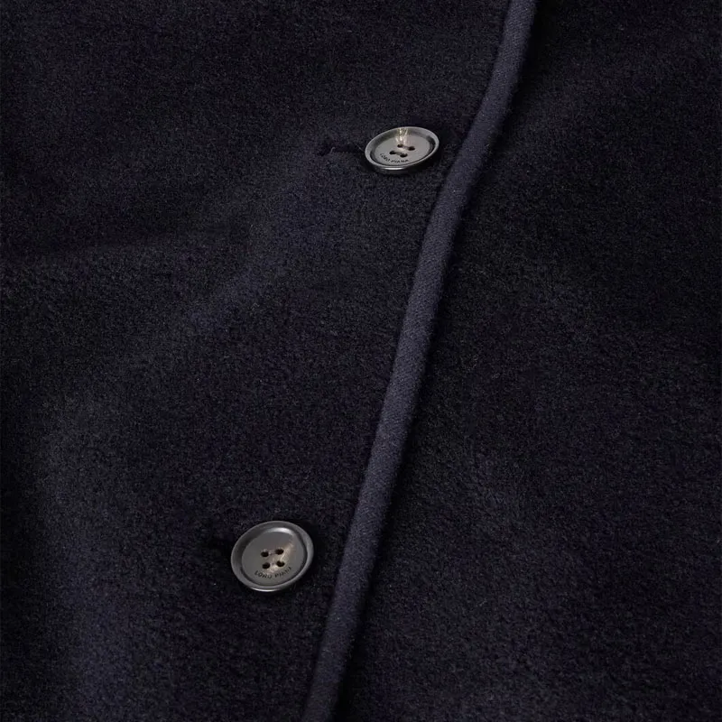 Loro Piana Asymmetric collar Coat-7
