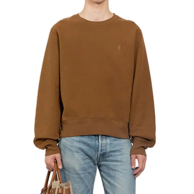 SAINT LAURENT Loose Fit Crewneck Sweatshirt-2