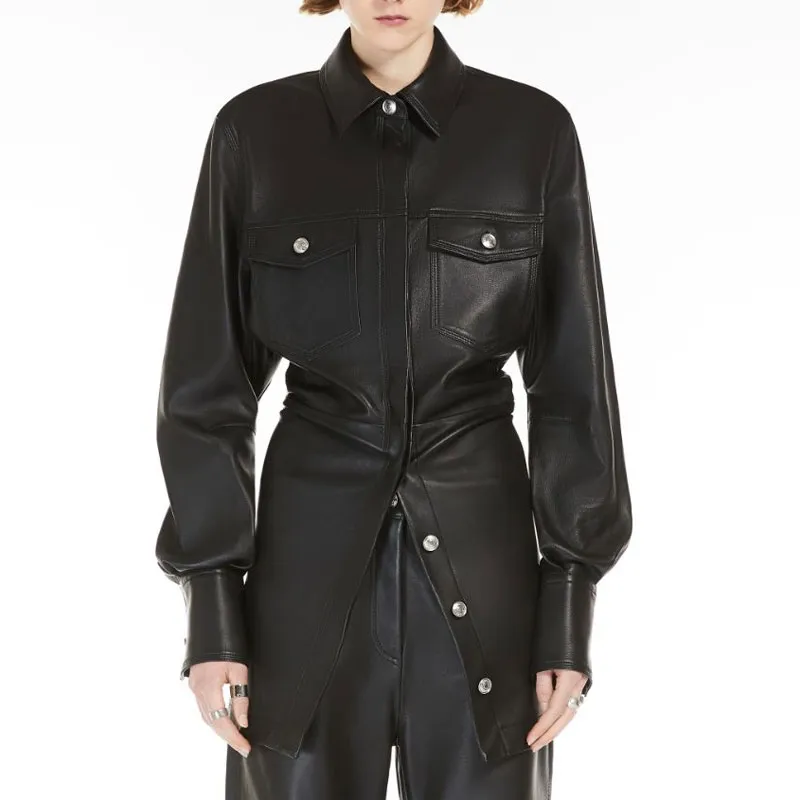 SportMa Leather Jacket Women's Black-2