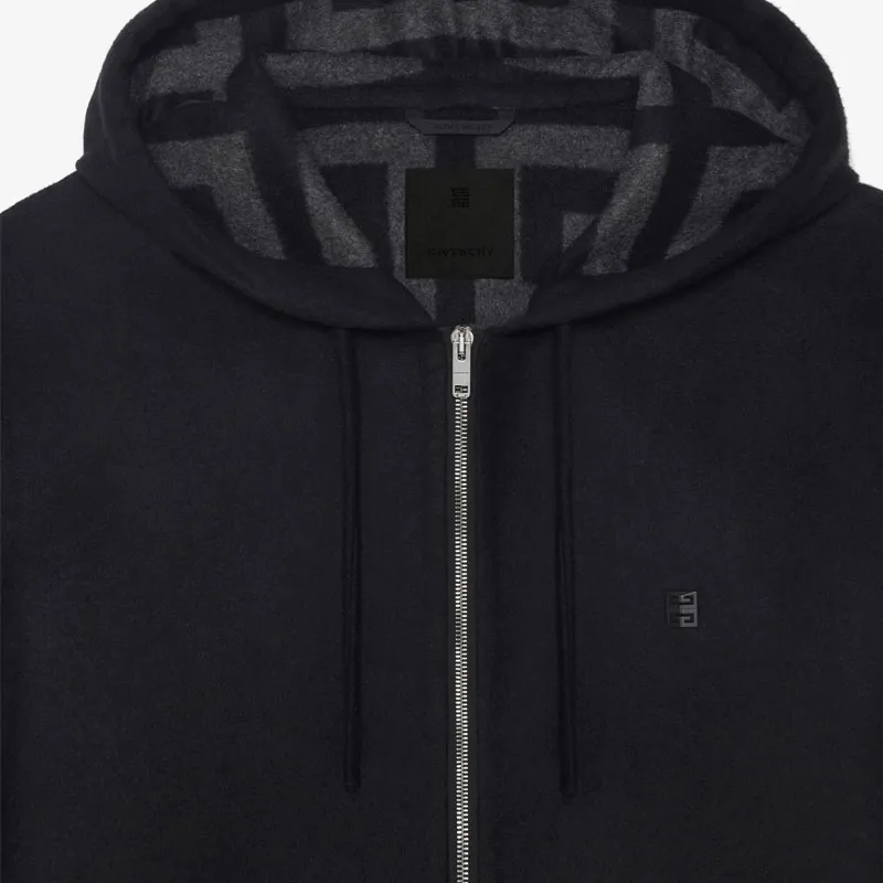 Givenchy 4G Pattern Zipped Hoodie-4