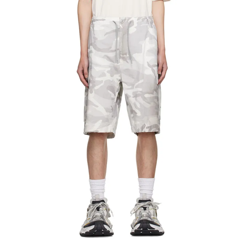 Balenciaga Camouflage Drawstring Cargo Shorts-1