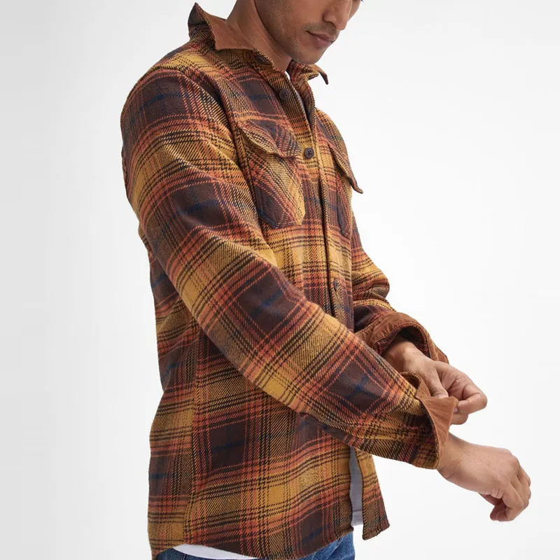 BARBOUR Shirt Men's Classic Brown-5